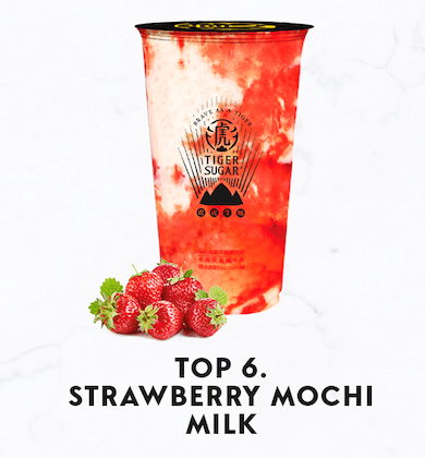 Strawberry mochi milk