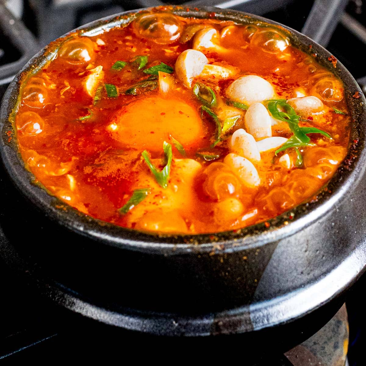 Seafood tofu soup